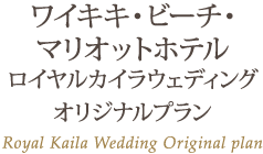 磻ӡޥꥪåȥۥƥ륫饦ǥ󥰥ꥸʥץ Royal Kaila Wedding Original plan